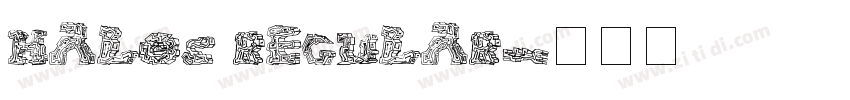 halos regular字体转换